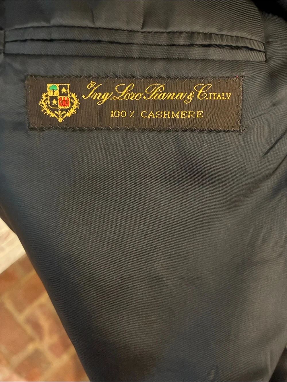 Jack Victor Prossimo Sagewood Sport Jacket in 100% Loro Piana Cashmere Navy 44L